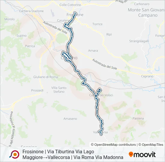 COTRAL Bus Line Map