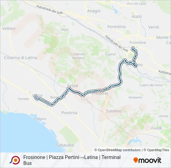 COTRAL Bus Line Map