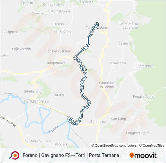 COTRAL Bus Line Map
