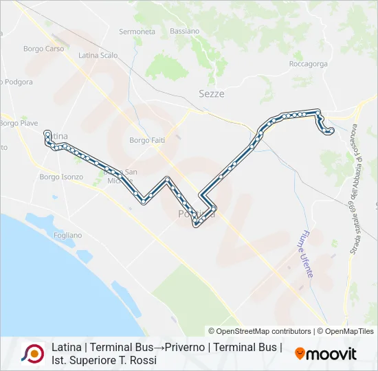 COTRAL Bus Line Map