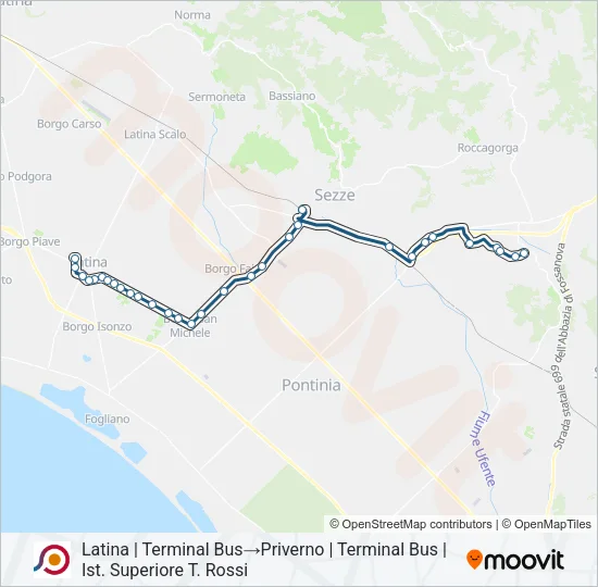 COTRAL Bus Line Map