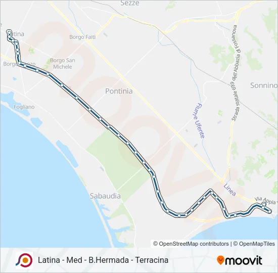 COTRAL Bus Line Map