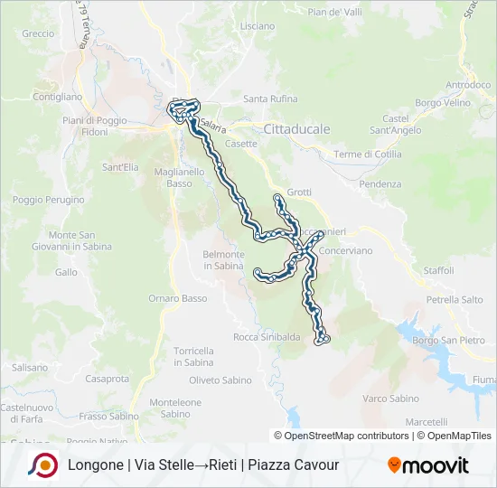 COTRAL Bus Line Map