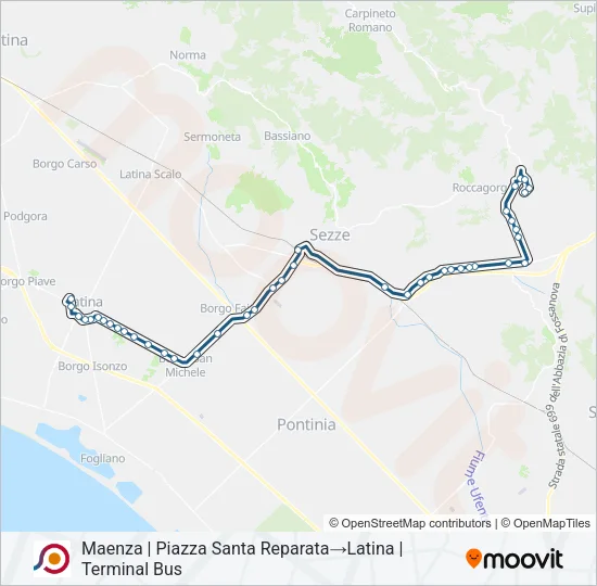 COTRAL Bus Line Map