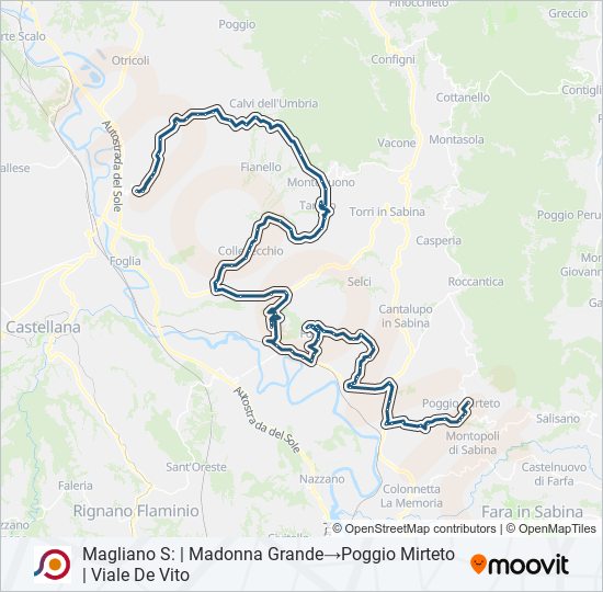 COTRAL bus Line Map