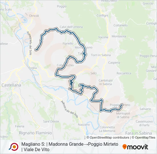 COTRAL Bus Line Map