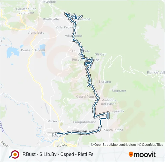 COTRAL Bus Line Map