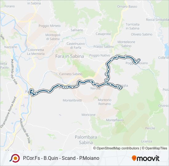 COTRAL bus Line Map