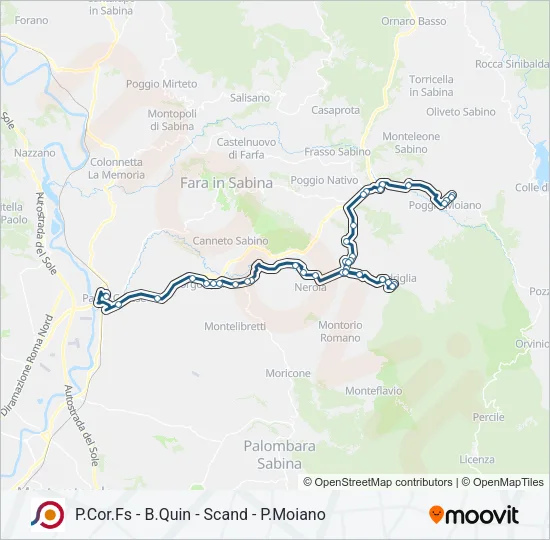 COTRAL Bus Line Map