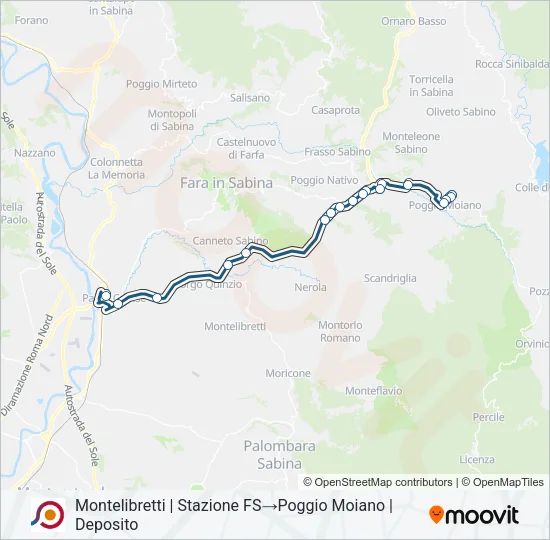 COTRAL Bus Line Map