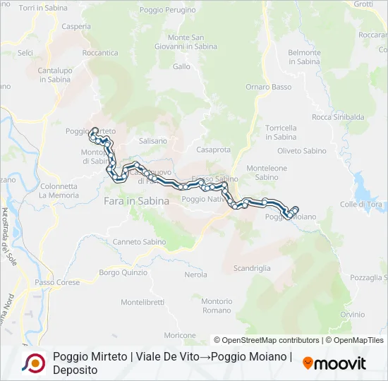 COTRAL Bus Line Map