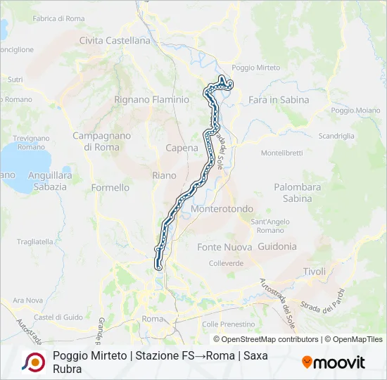 COTRAL Bus Line Map