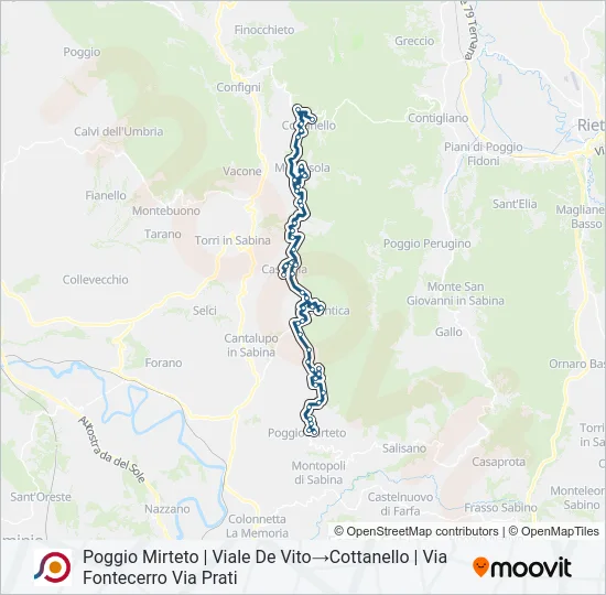 COTRAL Bus Line Map