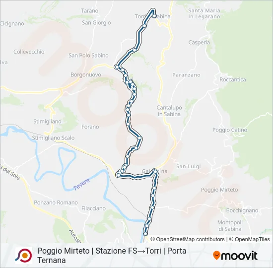 COTRAL Bus Line Map