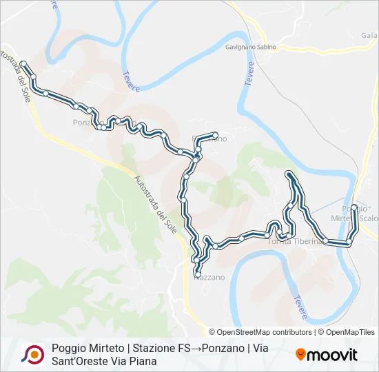 COTRAL Bus Line Map