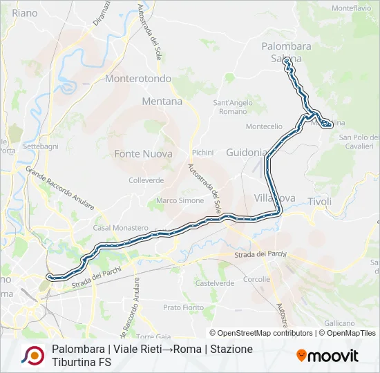 COTRAL Bus Line Map
