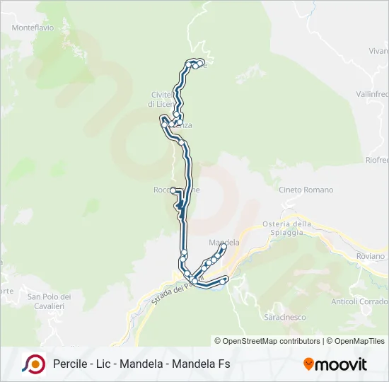 COTRAL Bus Line Map
