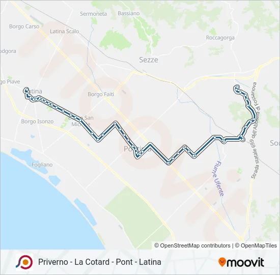 COTRAL Bus Line Map
