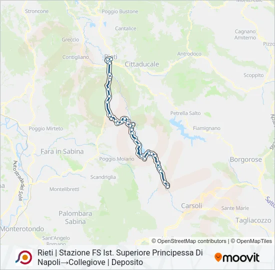 COTRAL Bus Line Map