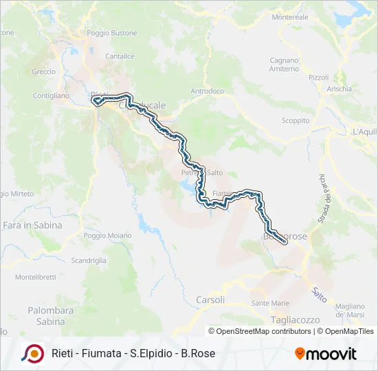 COTRAL Bus Line Map