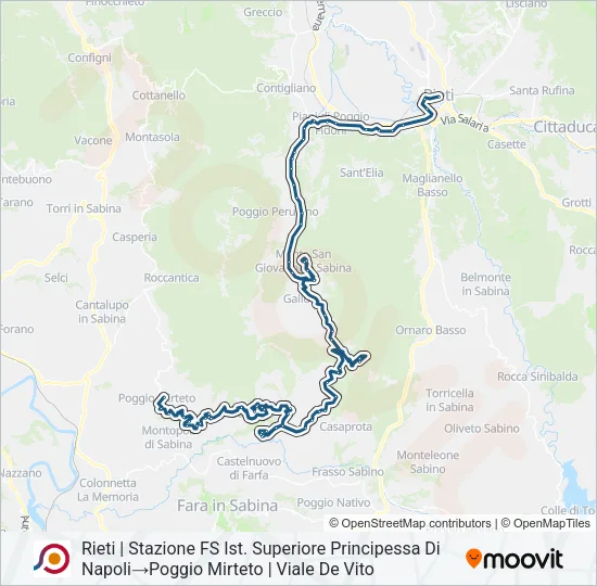 COTRAL Bus Line Map