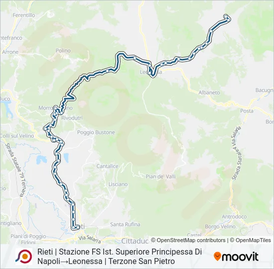 COTRAL Bus Line Map