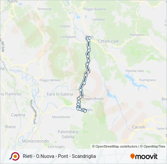 COTRAL Bus Line Map