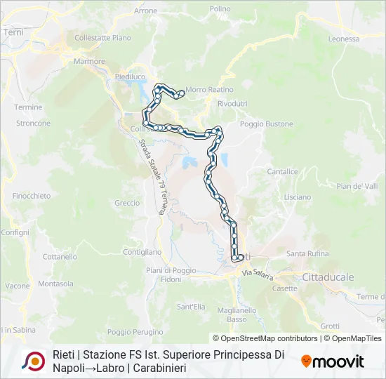 COTRAL Bus Line Map