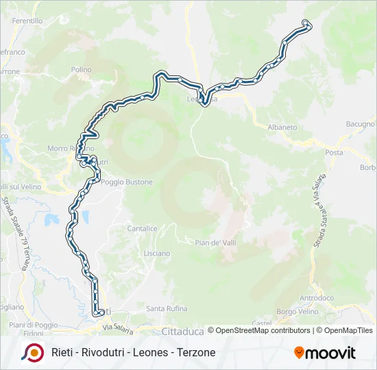 COTRAL Bus Line Map