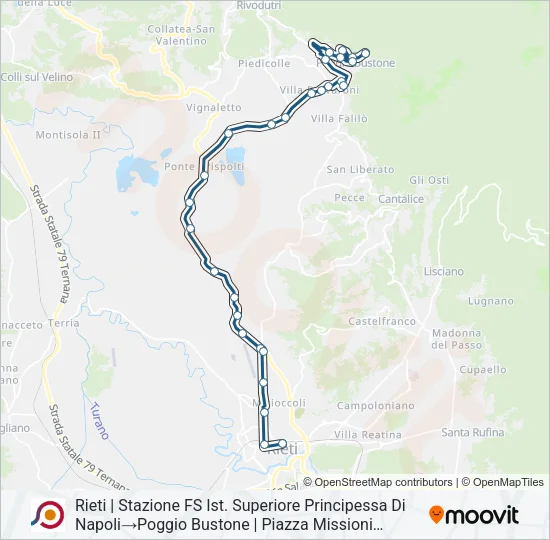 COTRAL Bus Line Map
