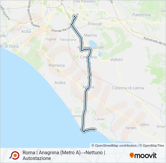 COTRAL Bus Line Map