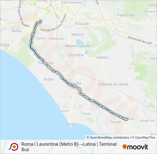 COTRAL Bus Line Map