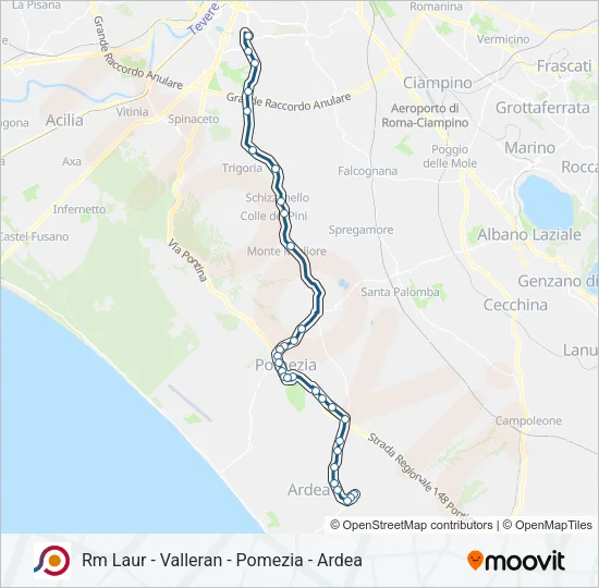 COTRAL Bus Line Map