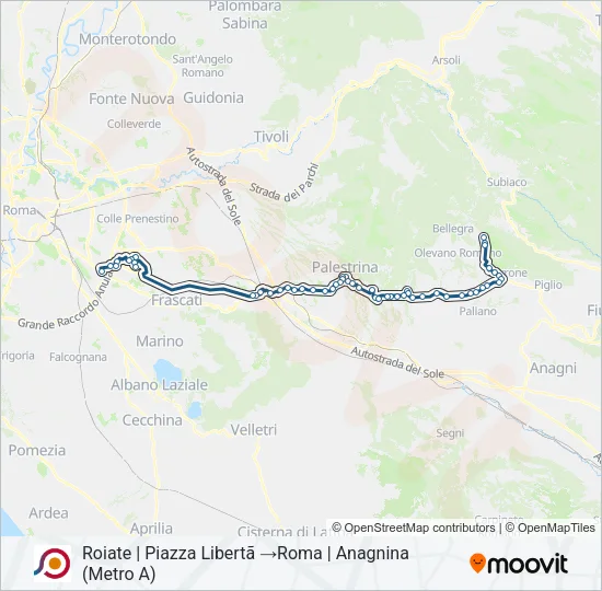 COTRAL Bus Line Map