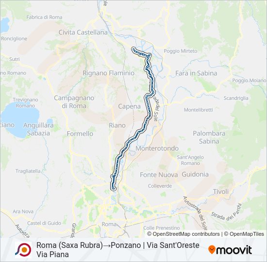 COTRAL bus Line Map