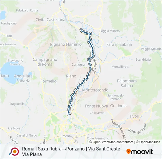 COTRAL Bus Line Map