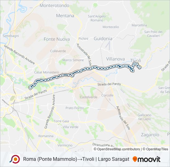 COTRAL bus Line Map