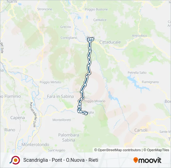 COTRAL Bus Line Map