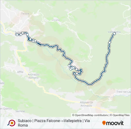 COTRAL Bus Line Map