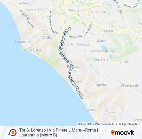 COTRAL Bus Line Map