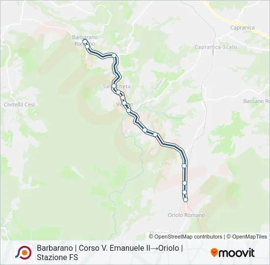 COTRAL Bus Line Map