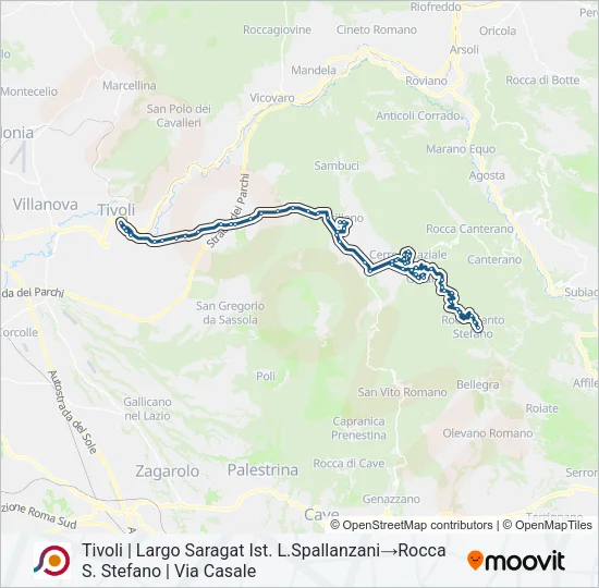 COTRAL Bus Line Map