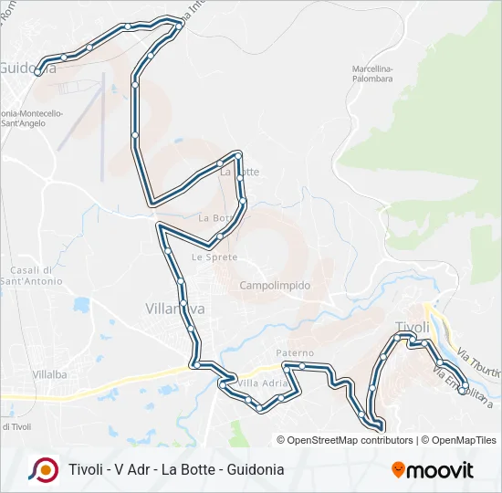COTRAL Bus Line Map