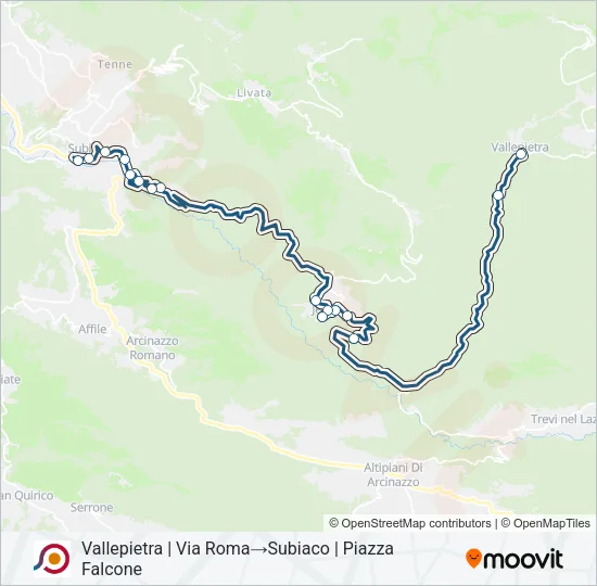COTRAL Bus Line Map