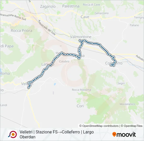 COTRAL Bus Line Map