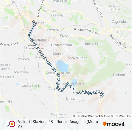 COTRAL Bus Line Map