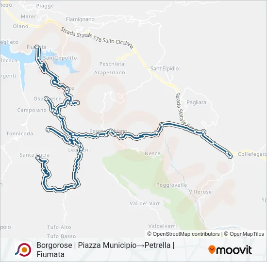 COTRAL Bus Line Map