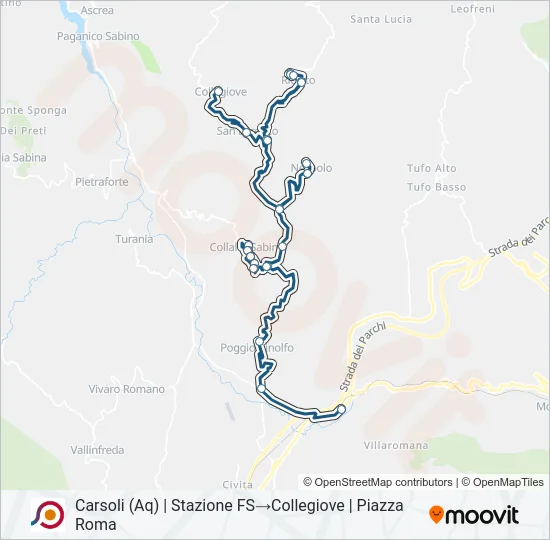 COTRAL Bus Line Map
