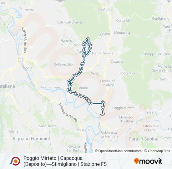 COTRAL Bus Line Map