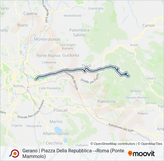 COTRAL Bus Line Map